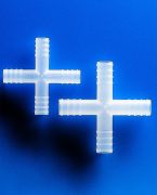 Csőcsatlakozó, PP, kereszt alakú, átmérő: 3,5 mm
