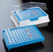 Combi rack for PCR, with lid, white