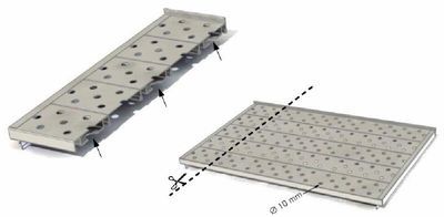Reinforced acid resistant tray