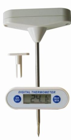 Digital T shape thermometer with strong or screw probe
