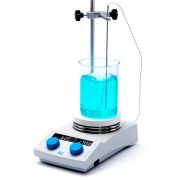 Velp Arex-6 Connect PRO digital heating magnetic stirrer with probe, rod, clamp