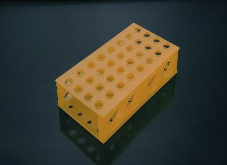 Universal tube stands in yellow