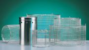 Closed pot for autoclave V 65/75/95. Dimensions: diameter 360 x 365 mm
