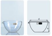 Evaporating dish with spout, 90 ml