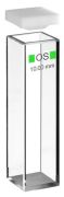 Kvarc spektrofotométer küvetta, fluoreszcens, makro, fedél, 101-QS, fényút 10 mm, térfogat: 3,5 ml