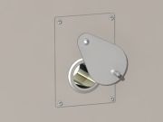 100 mm entry port on the back of the cabinet, in a chosen location