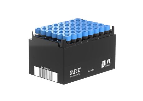 XLX4000 tubes with screw cap in rack