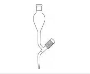 Separating funnel, with PTFE valve, PP plug, 500 ml