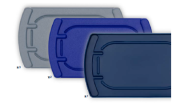 Cover for Elmasonic Select 60 device made of plastic, blue