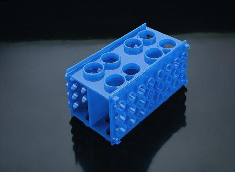 Universal tube stands in blue