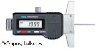 Gumiabroncs borda-mélységmérő, balkezes