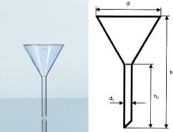 Glass funnel