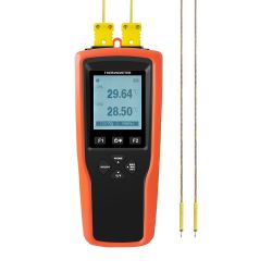 Digital, 1 or 2-channel thermometer with data collection function