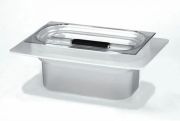 Acid-resistant plastic tub for Elmasonic S/P 30 / 40 / 60 device with lid