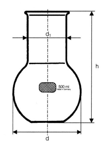 Flat bottom flask, wide neck