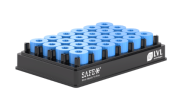 XT24 screw cap for tubes, blue, for XXLX2000 / 4000 / 6000 / 8000 tubes, sterile, in rack, 24 db x 50 rack / case