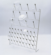 Draining wall rack 48 position, with PVC coating, wall mounted
