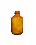 Pharmaceutical brown glass, 200 ml, round shape, GL 28,