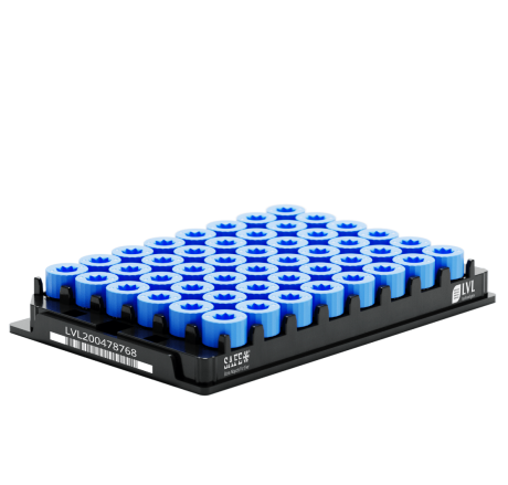 XLX500 tubes with screw cap in rack