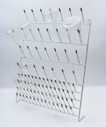 Draining wall rack, 88 places, PVC coating, can be hung on the wall