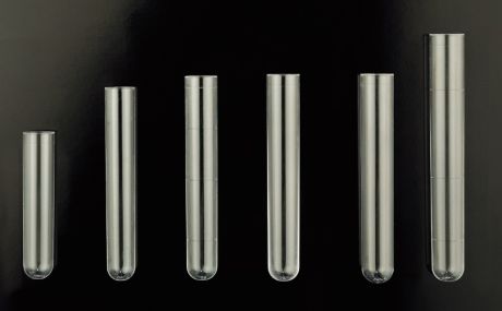 Test tube, plastic, (PS) polystyrene, centrifugable
