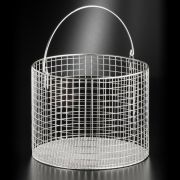Round basket with handle, 200x150 mm