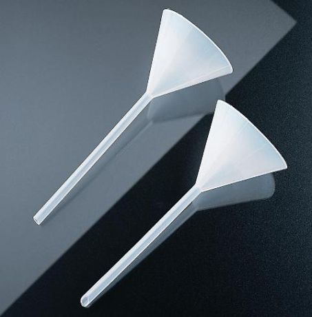 Analytical funnel with 60° long stem