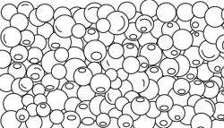 Glass beads in 1 kg packaging