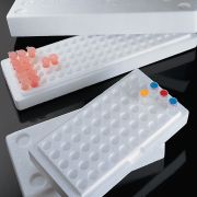 Styrofoam racks with lid, 100 wells rack