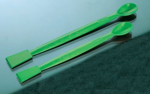 Laboratory spatula and spatula-spoon, in two colors
