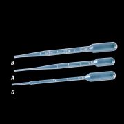 Pasteur pipetta, 1 ml, 154 mm, steril, egyesével csomagolva, 100 db/csomag