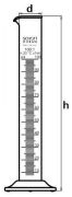 Measuring cylinder, 500 ml, B class