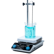 AREC 7 Advance fűthető mágneses keverő PT100 szenzorral, rúddal és szorítóval