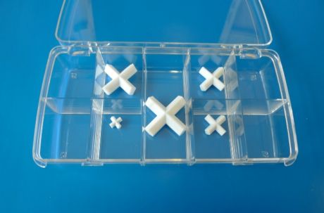 Magnetic stirring bar set, 5 pcs cross