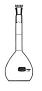 Measuring flask, class A or B, with stopper