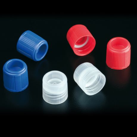 Caps for freezer tubes, in various colors