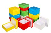 W-coat freezer box, made of vegetal fiber, 133x133x75 mm, 36 pc/pack