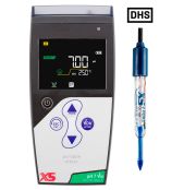 pH 7 Vio DHS FOOD hordozható pH mérő, 2 Pore T DHS lándzsa elektródával, beépített hőmérséklet szenzorral