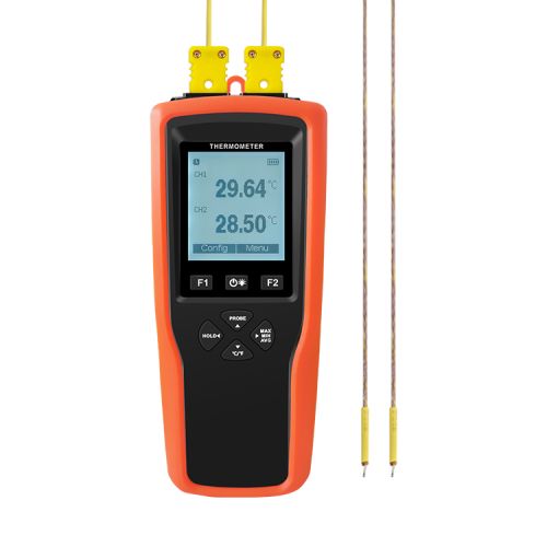Digital, 1 or 2-channel thermometer with data collection function