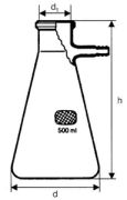 Filtering flask, 1000 ml