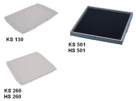 Rázófeltétek KS 130, KS 501, HS 501, KS 260, HS 260 készülékekere
