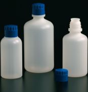 Narrow neck, high resistance bottles, with blue screw cap, 500 ml