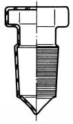 Glass stopper, NS 45/40