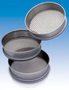 Analytical sieve, 1.12 mm. Height: 50 mm, diameter: 200 mm.
