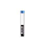 XLX4000 4 ml cryotube with external thread, bottom 2D code, side 1D &  HR code, blue cap, aseptic, bulk, 2400 pc / case
