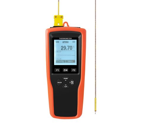 Digital, 1 or 2-channel thermometer with data collection function