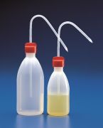 Wash bottle, 500 ml, with red screw cap
