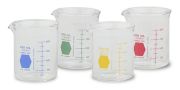 Beaker, low, graduated, yellow scale, 250 ml, Kimble