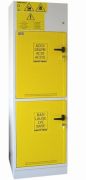 SAFETYBOX alkali and acid storage cabinets with separated interior