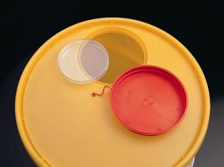 Safety containers with handle